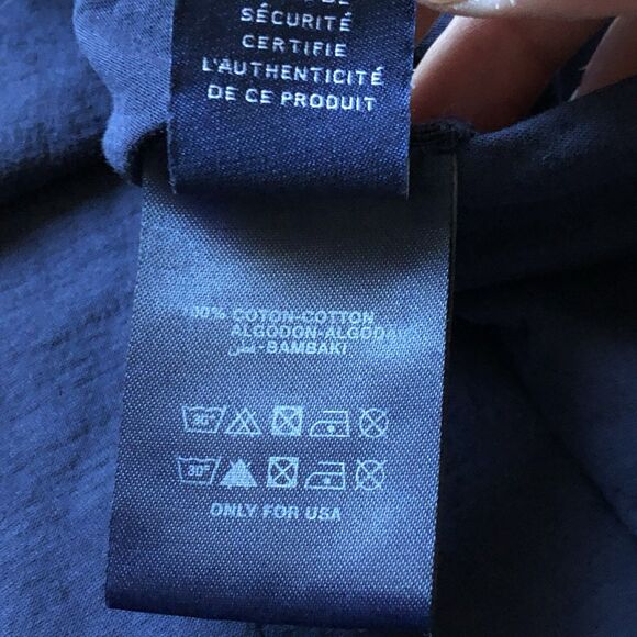 Vilebrequin Cotton T Shirt Mens XXL Blue Crew Short Sleeve Beach Short Sleeve - Picture 7 of 9